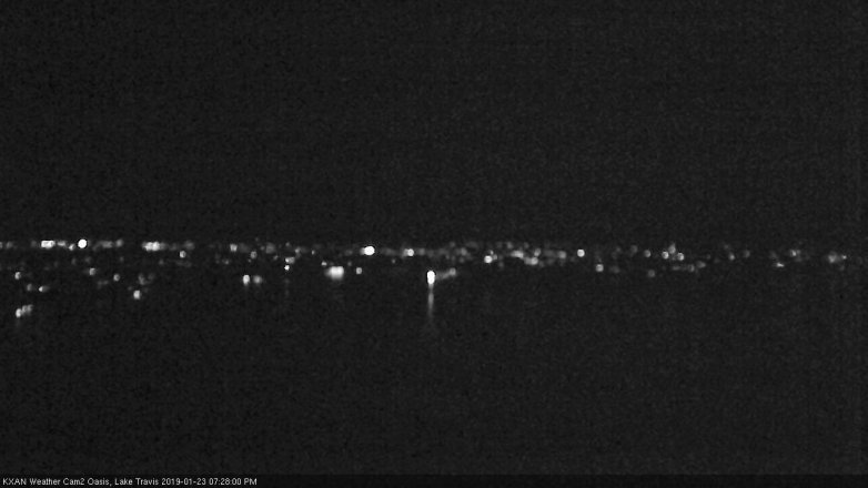 Lake Travis webcam, January 23, 2019 6:30 PM CT