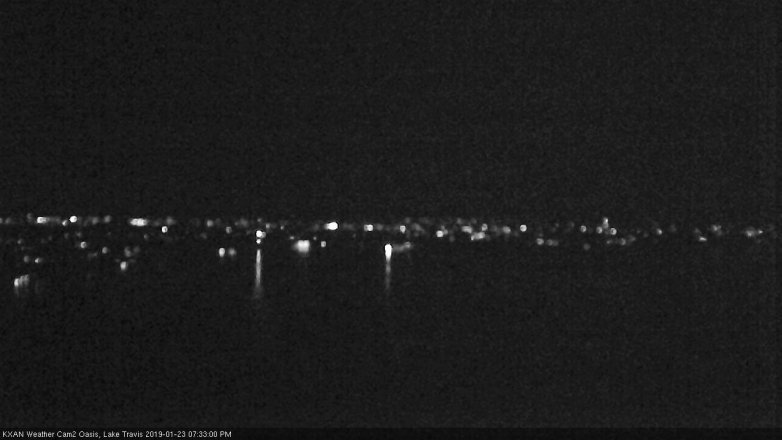 Lake Travis webcam, January 23, 2019 6:35 PM CT