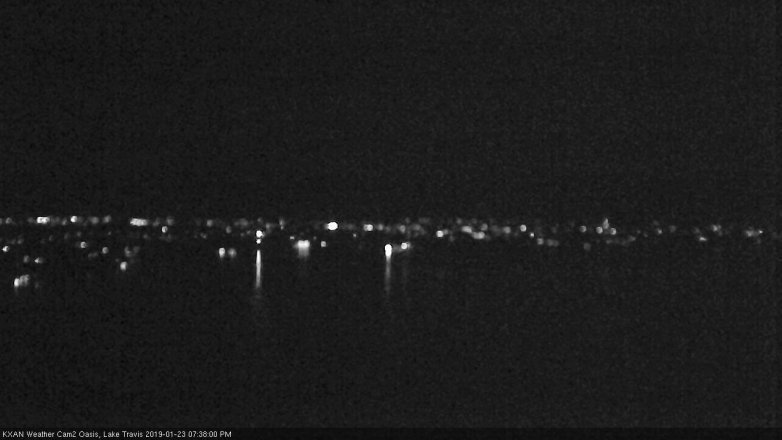 Lake Travis webcam, January 23, 2019 6:40 PM CT