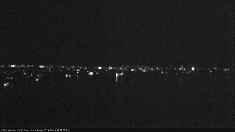 Lake Travis webcam, January 23, 2019 7:00 PM CT