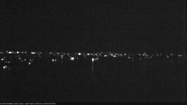 Lake Travis webcam, January 23, 2019 7:10 PM CT