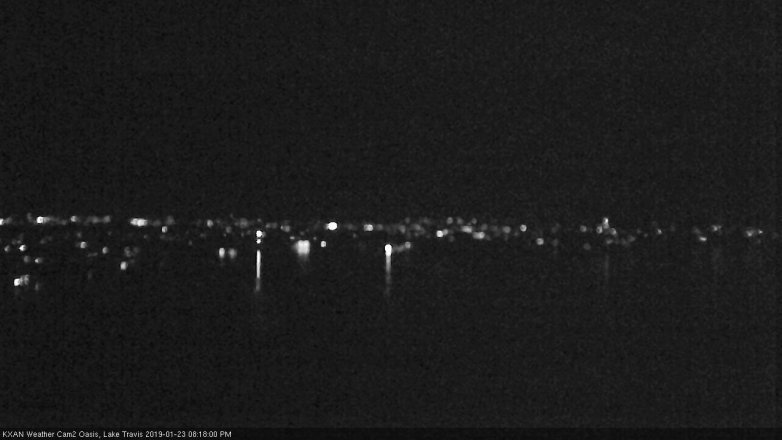 Lake Travis webcam, January 23, 2019 7:20 PM CT