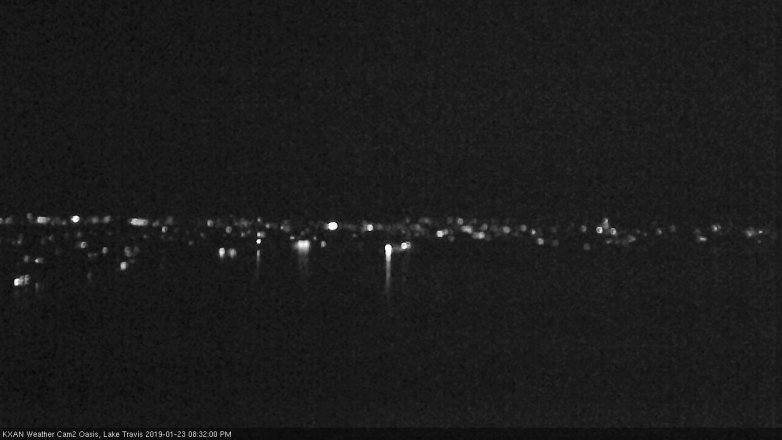 Lake Travis webcam, January 23, 2019 7:35 PM CT