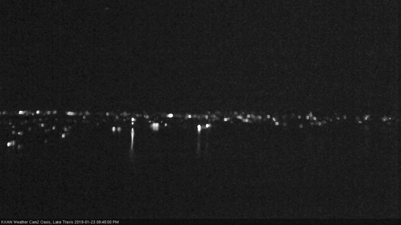 Lake Travis webcam, January 23, 2019 7:50 PM CT