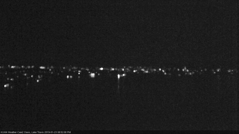 Lake Travis webcam, January 23, 2019 7:55 PM CT