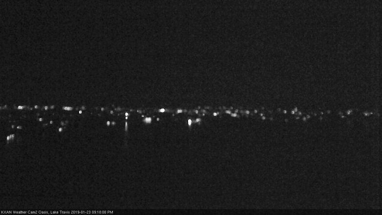 Lake Travis webcam, January 23, 2019 8:20 PM CT