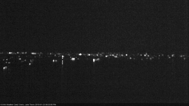 Lake Travis webcam, January 23, 2019 8:35 PM CT