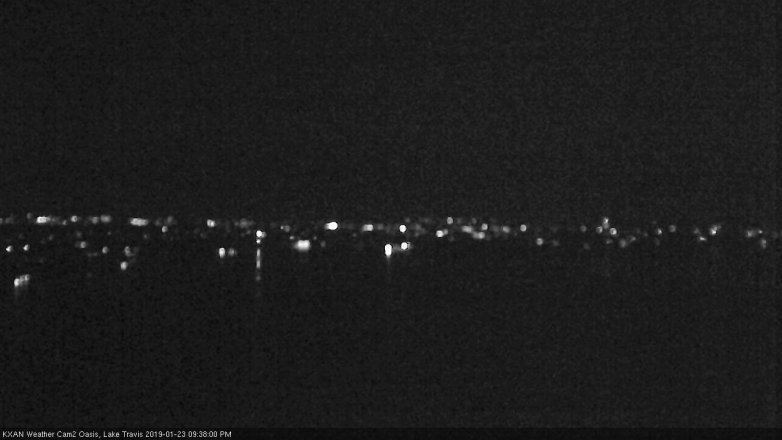 Lake Travis webcam, January 23, 2019 8:40 PM CT