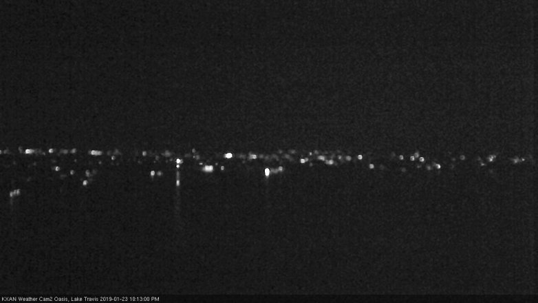 Lake Travis webcam, January 23, 2019 9:15 PM CT