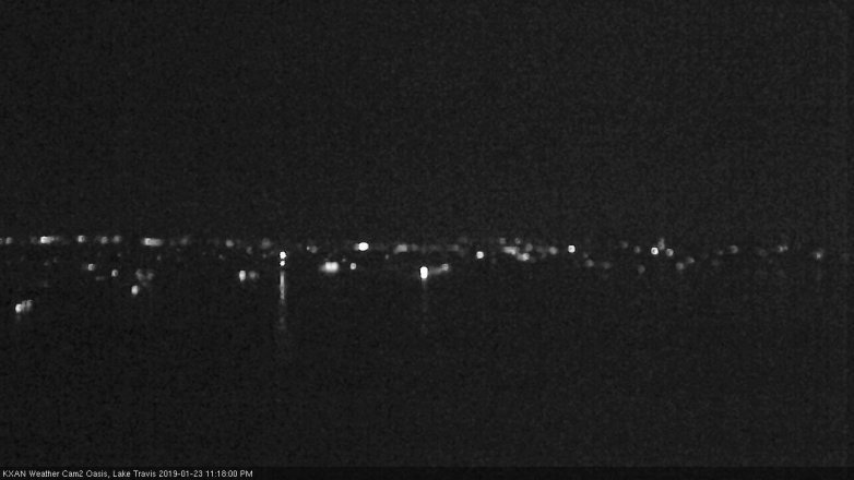 Lake Travis webcam, January 23, 2019 10:20 PM CT