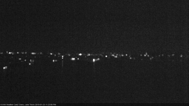 Lake Travis webcam, January 23, 2019 10:25 PM CT