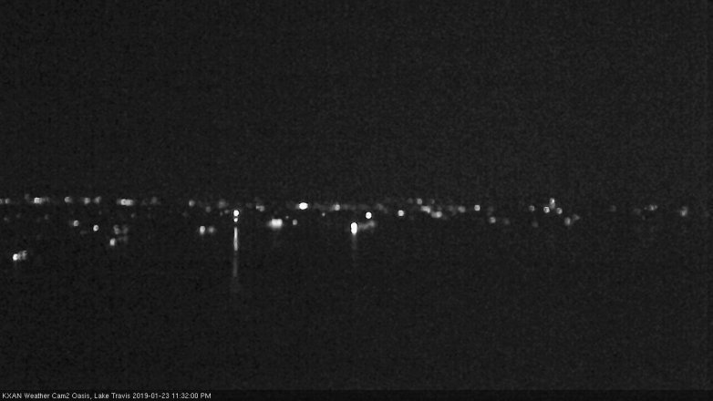 Lake Travis webcam, January 23, 2019 10:35 PM CT