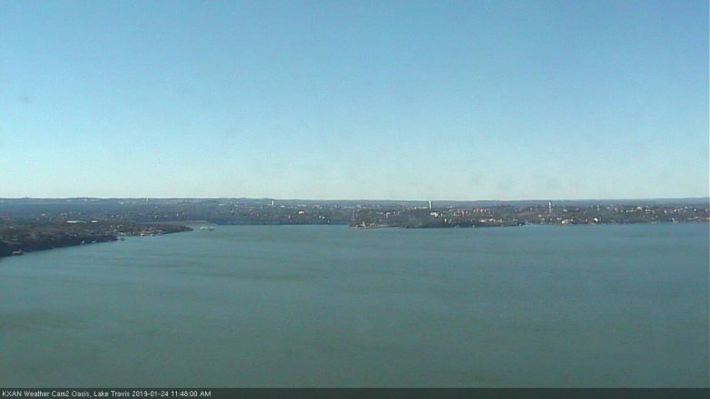 Lake Travis webcam, January 24, 2019 10:50 AM CT