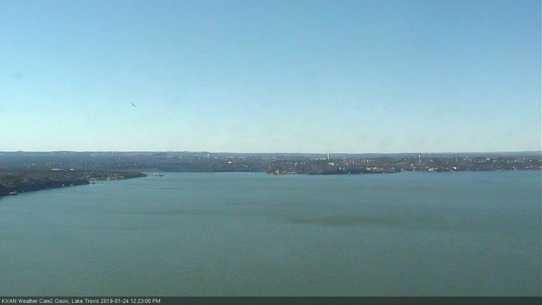 Lake Travis webcam, January 24, 2019 11:25 AM CT