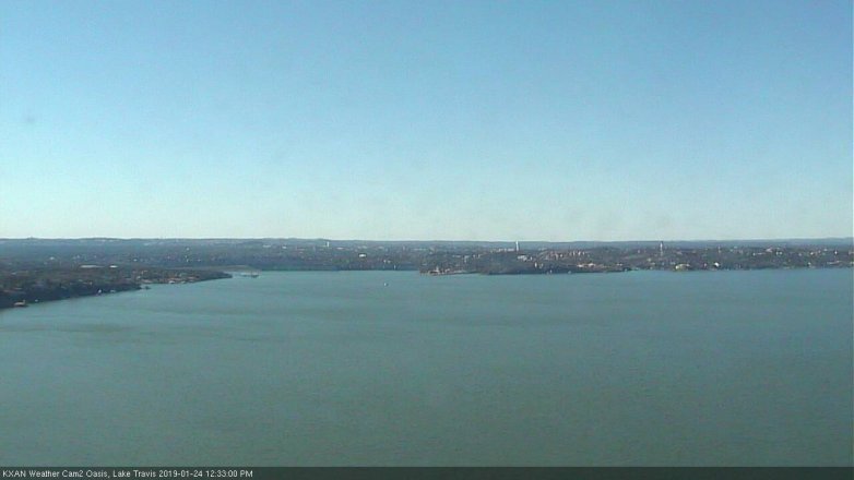 Lake Travis webcam, January 24, 2019 11:35 AM CT