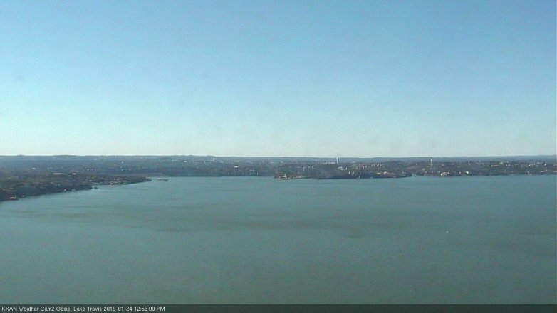 Lake Travis webcam, January 24, 2019 11:55 AM CT