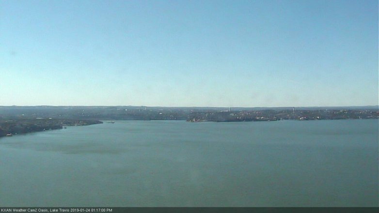 Lake Travis webcam, January 24, 2019 12:20 PM CT
