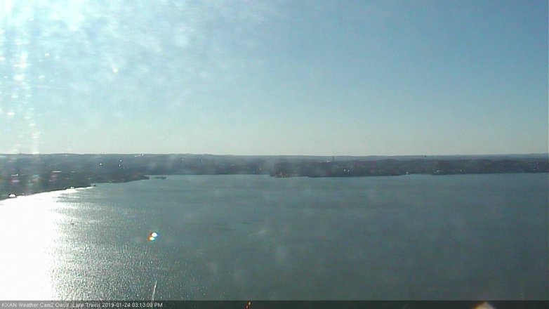 Lake Travis webcam, January 24, 2019 2:15 PM CT
