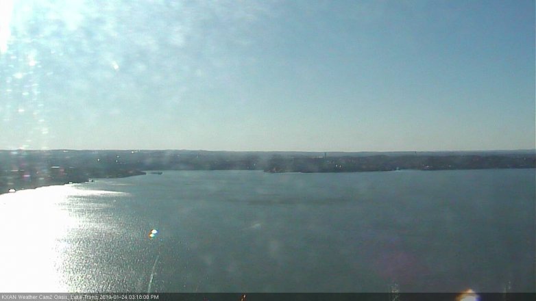 Lake Travis webcam, January 24, 2019 2:20 PM CT