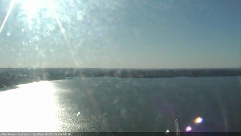 Lake Travis webcam, January 24, 2019 2:50 PM CT