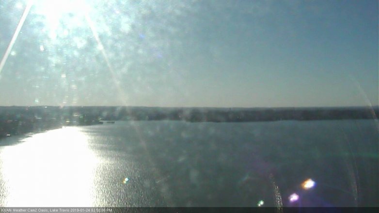 Lake Travis webcam, January 24, 2019 2:55 PM CT