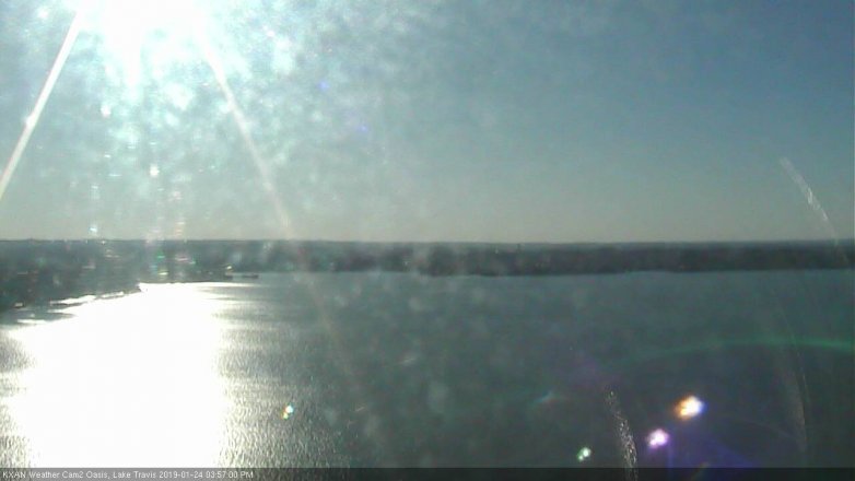 Lake Travis webcam, January 24, 2019 3:00 PM CT