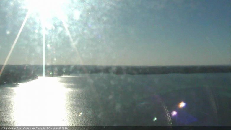 Lake Travis webcam, January 24, 2019 3:10 PM CT