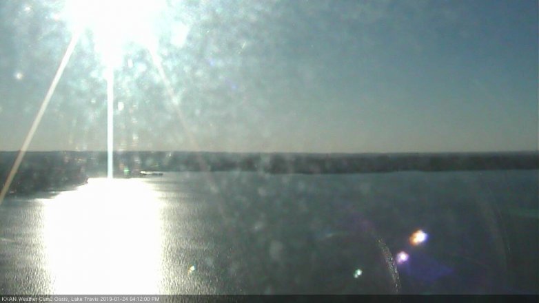 Lake Travis webcam, January 24, 2019 3:15 PM CT