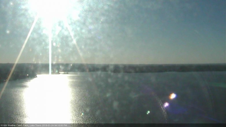 Lake Travis webcam, January 24, 2019 3:20 PM CT