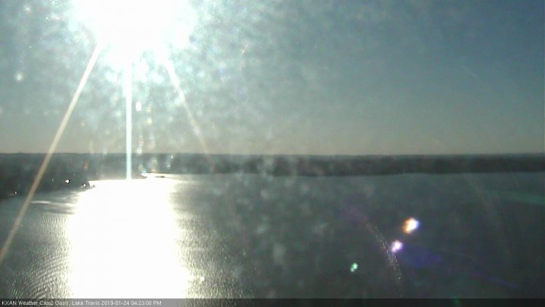 Lake Travis webcam, January 24, 2019 3:25 PM CT