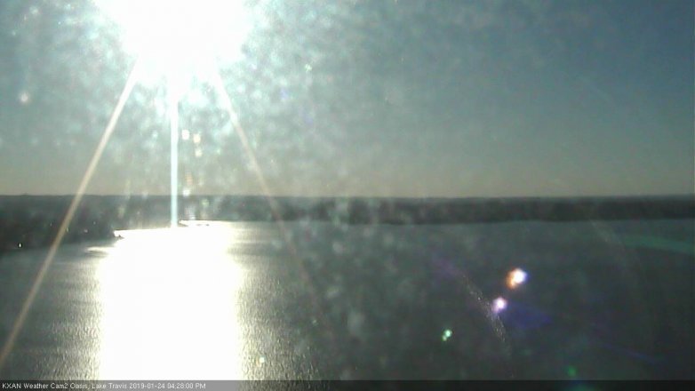 Lake Travis webcam, January 24, 2019 3:30 PM CT
