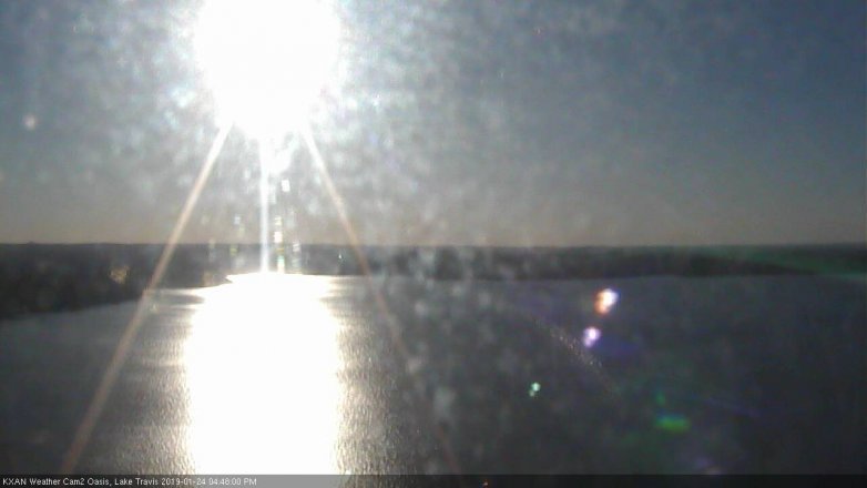 Lake Travis webcam, January 24, 2019 3:50 PM CT