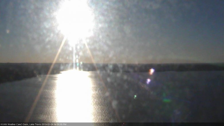 Lake Travis webcam, January 24, 2019 4:00 PM CT