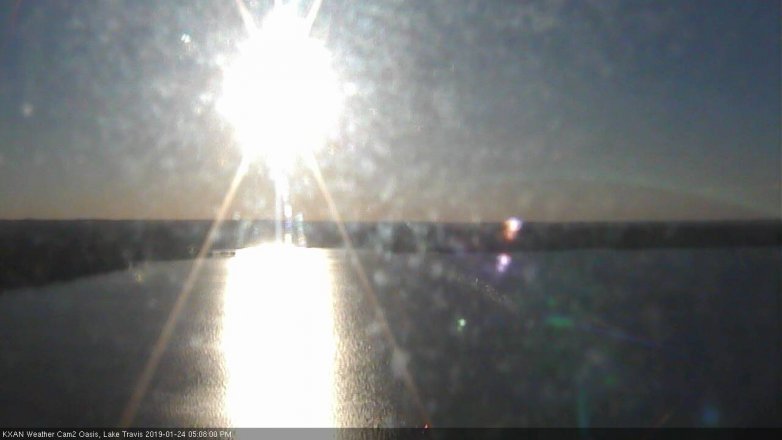 Lake Travis webcam, January 24, 2019 4:10 PM CT