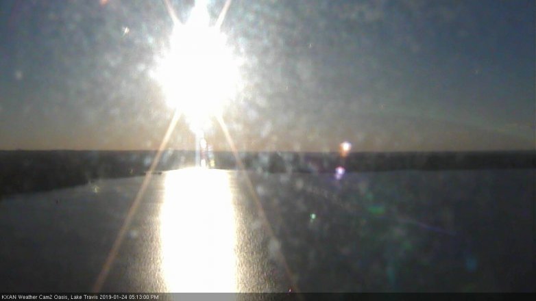 Lake Travis webcam, January 24, 2019 4:15 PM CT
