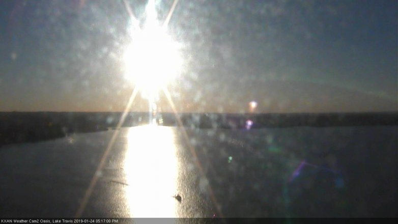 Lake Travis webcam, January 24, 2019 4:20 PM CT