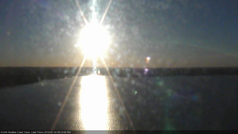 Lake Travis webcam, January 24, 2019 4:25 PM CT