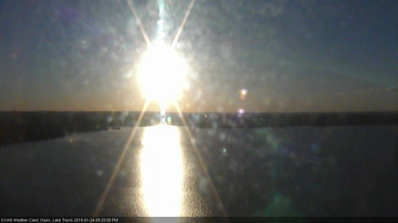 Lake Travis webcam, January 24, 2019 4:30 PM CT
