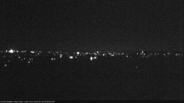 Lake Travis webcam, January 24, 2019 6:10 PM CT