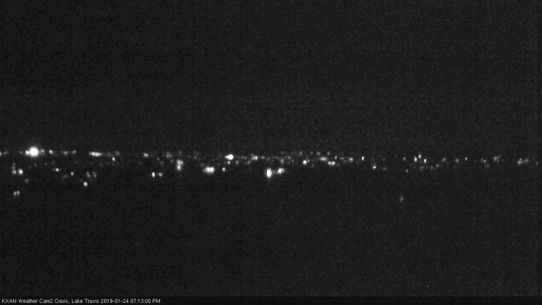 Lake Travis webcam, January 24, 2019 6:15 PM CT