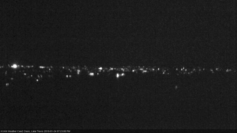 Lake Travis webcam, January 24, 2019 6:25 PM CT