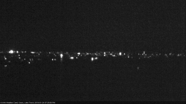 Lake Travis webcam, January 24, 2019 6:30 PM CT