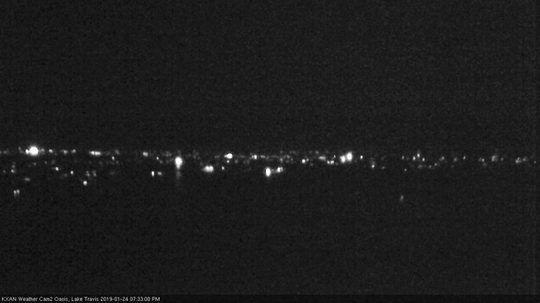 Lake Travis webcam, January 24, 2019 6:35 PM CT
