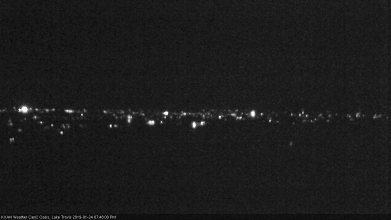 Lake Travis webcam, January 24, 2019 6:50 PM CT