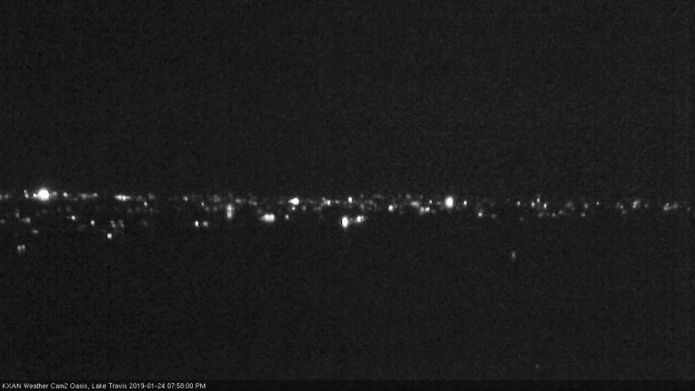Lake Travis webcam, January 24, 2019 7:00 PM CT