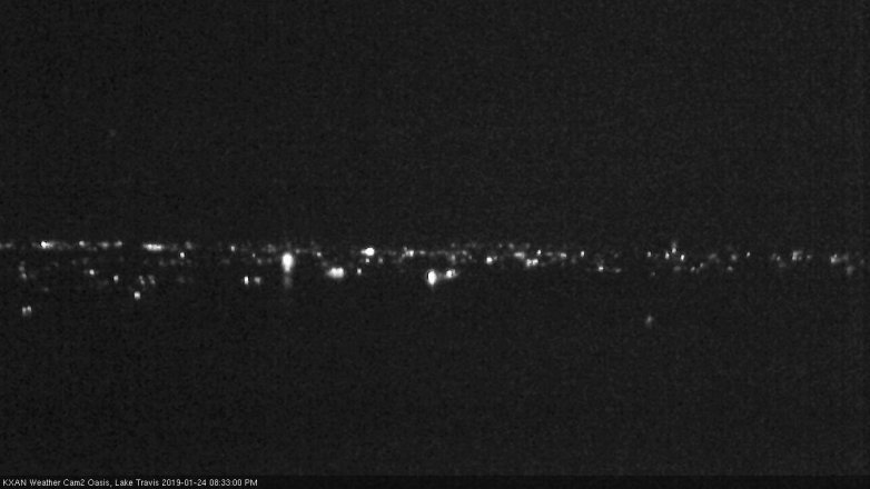 Lake Travis webcam, January 24, 2019 7:35 PM CT
