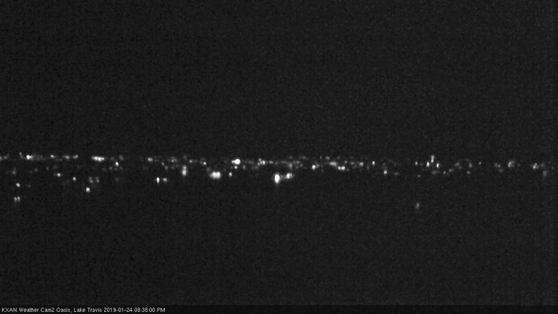 Lake Travis webcam, January 24, 2019 7:40 PM CT