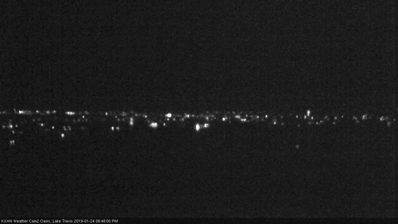 Lake Travis webcam, January 24, 2019 7:50 PM CT