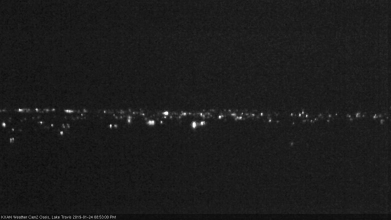Lake Travis webcam, January 24, 2019 7:55 PM CT