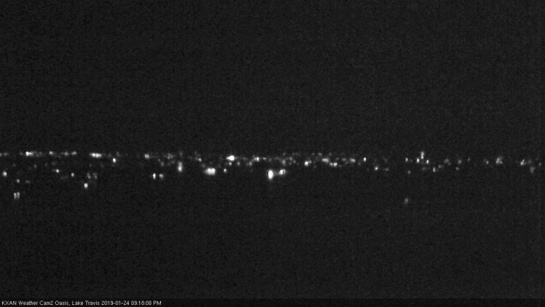Lake Travis webcam, January 24, 2019 8:20 PM CT